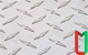 Рифлёный алюминиевый лист даймонд 0,2х300х2500 мм АМг2НР анодированный